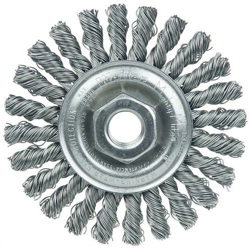 Picture of Weiler Abrasive 4" Standard Twist Wheel Wire Wheel Brush